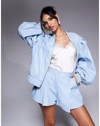 ASOS - – bomberjacke aus kunstleder - Lyst