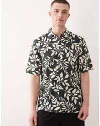 Only & Sons - Linen Blend Short Sleeve Shirt - Lyst