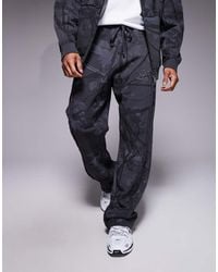 Liquor N Poker - Baggy Fit Camo Print Joggers - Lyst