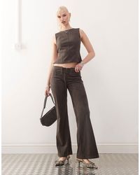 Motel - Vallen Tie-front Faux Suede Trouser - Lyst