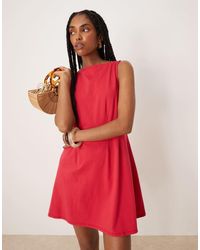 ASOS - Sleeveless Seam Detail Mini Dress - Lyst