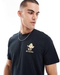 Columbia - Camiseta Negra Con Estampado Gráfico Hageman De - Lyst