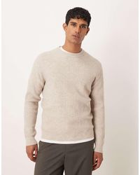 Mango - Jersey De Corte Clásico Holgado De Canalé De -Neutro - Lyst