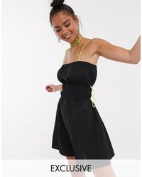 Collusion Mini-jurk Met Treksluiting Aan - Zwart