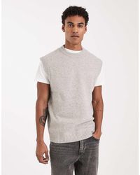 Jack & Jones - Fluffy Knitted Vest - Lyst