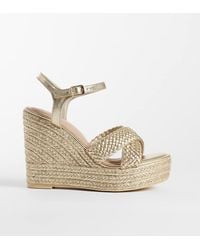 New Look - Cross Strap Plaited Wedge Sandal - Lyst