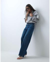 ASOS - Rechte Jeans Met Wijde Pijpen - Lyst