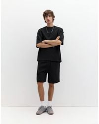Pull&Bear - Bermuda molletonné en maille interlock - Lyst