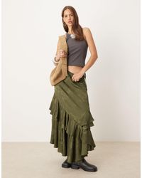 Free People - Autumn Promenade Maxi Skirt - Lyst