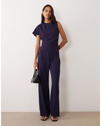Mango - One Shoulder Jumpsuit - Lyst