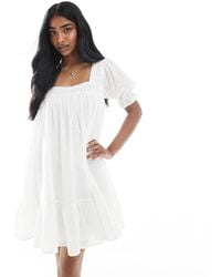 Miss Selfridge - Voile Smock Dress - Lyst