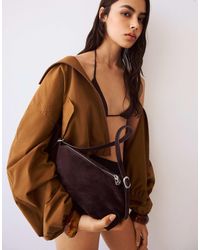 Bershka - – mini-tasche aus wildlederimitat - Lyst
