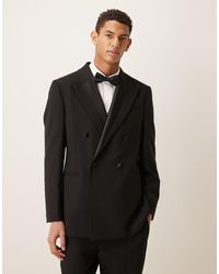 ASOS - Slim Tuxedo Suit Jacket With Satin Detail - Lyst