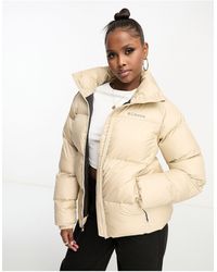 Columbia - Puffect - giacca beige con zip - Lyst