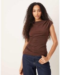 ASOS - Cotton Ruched Tank Top - Lyst