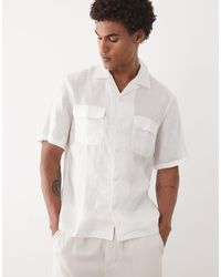 Mango - – kurzärmliges hemd aus 100% leinen - Lyst