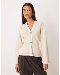 Gina Tricot - Pure Cotton Knitted Cardigan - Lyst