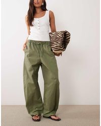 Abercrombie & Fitch - Twill Barrell Fit Trousers - Lyst