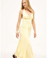 NA-KD - Halterneck Jersey Maxi Dress - Lyst