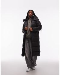 The North Face - Parka Larga Negra Acolchada Con Capucha Hydrenalite City De -Negro - Lyst