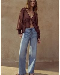 Pull&Bear - Ruffled Blouse - Lyst