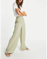 pull and bear wide leg trousers