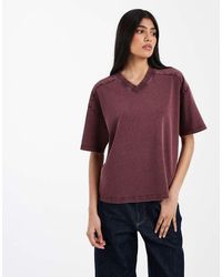 ASOS - Regular Fit V-neck Detail Tee - Lyst