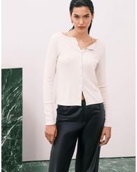 Abercrombie & Fitch - – langärmliges, geripptes oberteil - Lyst
