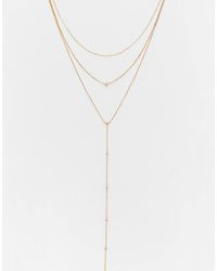 Pull&Bear - – 3er-pack lasso-halskette - Lyst
