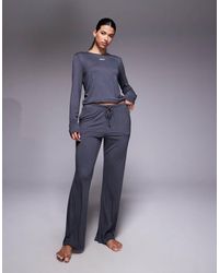 DKNY - Top And Pant Sleep Set - Lyst