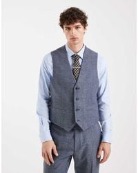ASOS - Wool Mix Slim Suit Waistcoat - Lyst