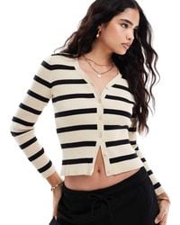 Levi's - Tulip Slim Fit Stripe Knit Cardigan - Lyst