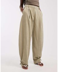 ASOS - Tailored Balloon Pants With Frill Hem - Lyst