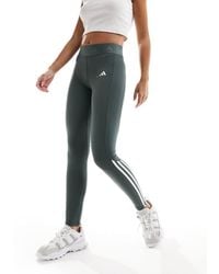 adidas Originals - Adidas Training Hyperglam Full Length leggings With High Shine Contrast Panels - Lyst