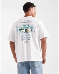 Jack & Jones - Oversized T-shirt With Japanese Back Print - Lyst