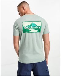 Columbia - Camiseta con estampado gráfico en la espalda rapid ridge exclusiva en asos - Lyst