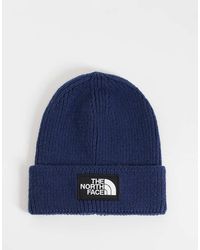 The North Face - Box Logo Cuffed Beanie - Lyst
