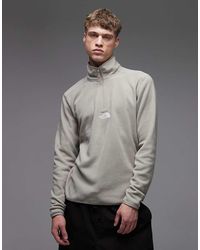 The North Face - Glacier Embroidered Logo 1/4 Zip - Lyst