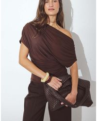 NA-KD - Soft Line Draped Top - Lyst