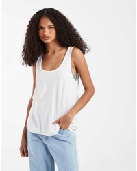 ASOS - Breathemax Lyocell Slouchy Scoop Neck Vest - Lyst
