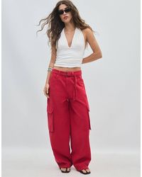 Stradivarius - Barrel Cargo Trousers - Lyst
