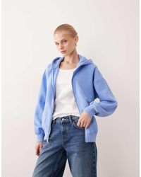 Abercrombie & Fitch - Oversized Zip Up Hoodie - Lyst