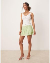 Glamorous - Ruffle Mini Skirt - Lyst