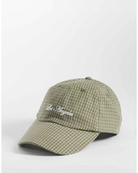 ASOS - Check Cap With Embroidery - Lyst
