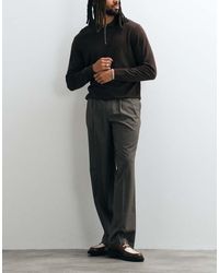 ASOS - Tailored Wide Leg Trousers With Double Pleats - Lyst