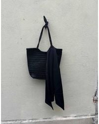 NA-KD - Woven Leather Tote Bag - Lyst