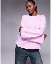 River Island - Crew Neck Knitted Jumper - Lyst