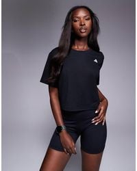 adidas Originals - Adidas Training Essentials Cropped T-shirt - Lyst