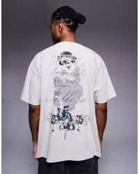 Liquor N Poker - Relaxed T-shirt With Distorted Love Graphic - Lyst
