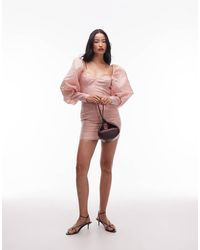 ASOS - Asos Archive Puff Sleeve Cuffed Mini Dress - Lyst